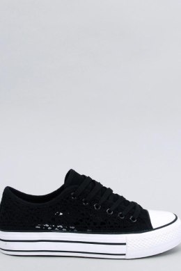 Trampki koronkowe FERRIE BLACK - Inello Inello