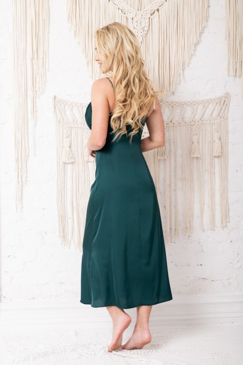 Koszulka nocna Koszula Nocna Model Sanda satyna Green - Kalimo Kalimo Koszulka nocna Koszula Nocna Model Sanda satyna Green - Kalimo Kalimo