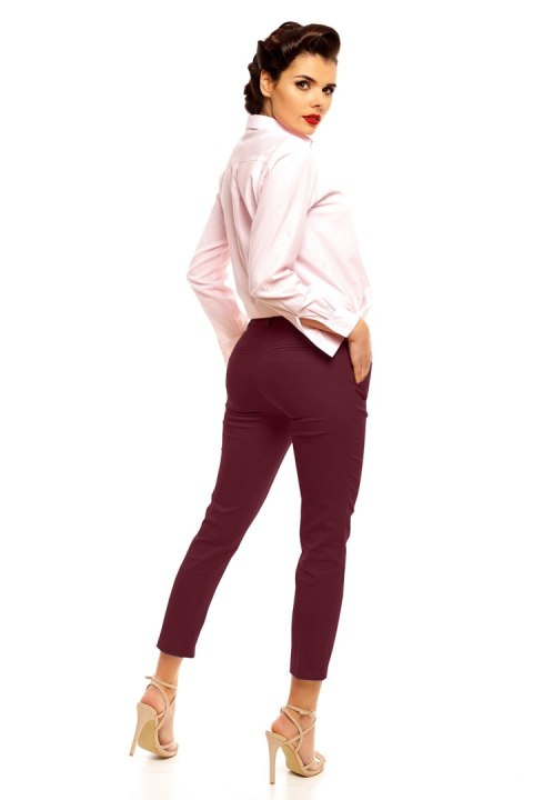 Spodnie Damskie Model 08 Burgund - Cabba Cabba Spodnie Damskie Model 08 Burgund - Cabba Cabba