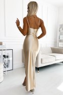 Sukienka Model Diane 483-2 Beige - Numoco Numoco Sukienka Model Diane 483-2 Beige - Numoco Numoco