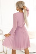 Sukienka Model Isabelle 313-16 Powder Pink - Numoco Numoco Sukienka Model Isabelle 313-16 Powder Pink - Numoco Numoco