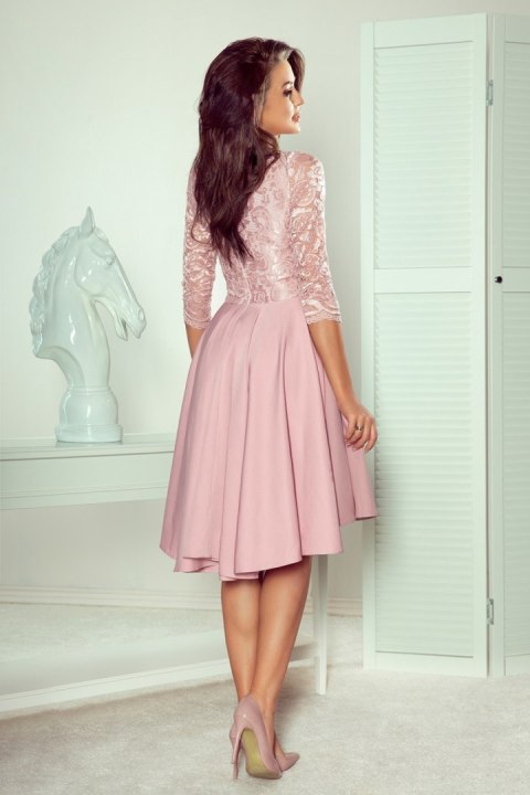 Sukienka Model Nicolle 210-11 Powder Pink - Numoco Numoco Sukienka Model Nicolle 210-11 Powder Pink - Numoco Numoco