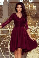 Sukienka Model Nicolle 210-13 Śliwka - Numoco Numoco Sukienka Model Nicolle 210-13 Śliwka - Numoco Numoco