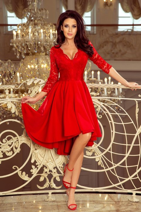 Sukienka Model Nicolle 210-6 Red - Numoco Numoco Sukienka Model Nicolle 210-6 Red - Numoco Numoco