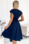 Sukienka Model Scarlett 348-6 Navy - Numoco Numoco Sukienka Model Scarlett 348-6 Navy - Numoco Numoco