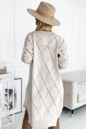 Sweter Kardigan Model 486-2 Beige - Numoco Numoco Sweter Kardigan Model 486-2 Beige - Numoco Numoco