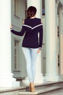 Bluza Damska Model 223-1 Navy - Numoco Numoco Bluza Damska Model 223-1 Navy - Numoco Numoco