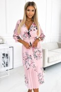 Sukienka Model 448-1 Yuna Rose/Pastel Pink - Numoco Numoco Sukienka Model 448-1 Yuna Rose/Pastel Pink - Numoco Numoco