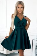Sukienka Model Maya 478-3 Bottle Green - Numoco Numoco Sukienka Model Maya 478-3 Bottle Green - Numoco Numoco