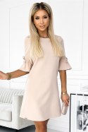 Sukienka Model Neva 217-7 Beige - Numoco Numoco Sukienka Model Neva 217-7 Beige - Numoco Numoco