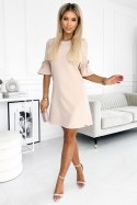 Sukienka Model Neva 217-7 Beige - Numoco Numoco Sukienka Model Neva 217-7 Beige - Numoco Numoco