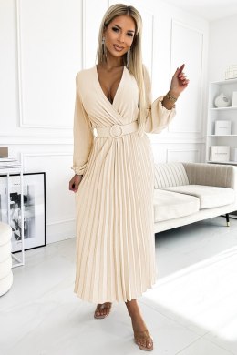 Sukienka Model Viviana 504-7 Light Beige - Numoco Numoco