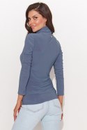 Bluzka Model NU460 Denim - Numinou Numinou Bluzka Model NU460 Denim - Numinou Numinou