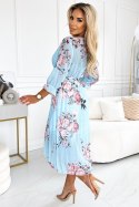 Sukienka Model 448-3 Yuna Rose/Blue - Numoco Numoco Sukienka Model 448-3 Yuna Rose/Blue - Numoco Numoco