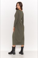 Sukienka Model NU454 Khaki - Numinou Numinou Sukienka Model NU454 Khaki - Numinou Numinou