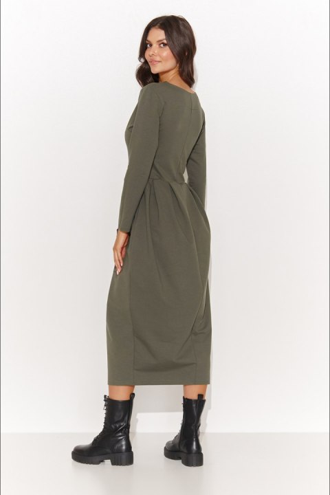 Sukienka Model NU454 Khaki - Numinou Numinou Sukienka Model NU454 Khaki - Numinou Numinou
