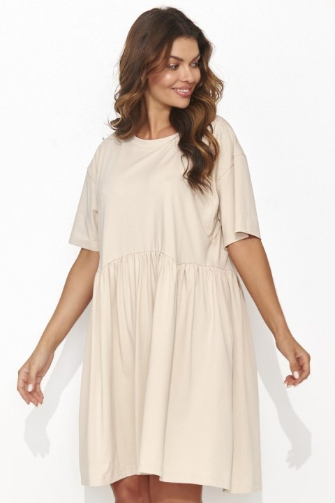 Sukienka Model NU470 Light Beige - Numinou Numinou Sukienka Model NU470 Light Beige - Numinou Numinou
