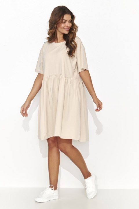 Sukienka Model NU470 Light Beige - Numinou Numinou Sukienka Model NU470 Light Beige - Numinou Numinou
