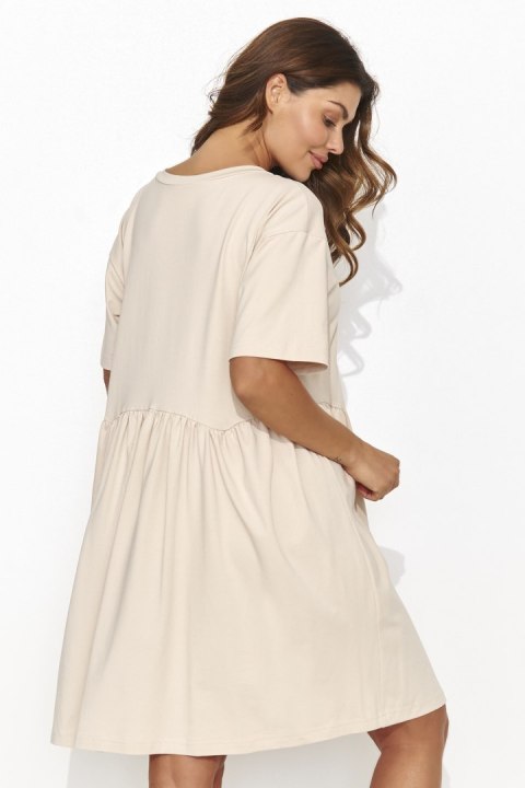 Sukienka Model NU470 Light Beige - Numinou Numinou Sukienka Model NU470 Light Beige - Numinou Numinou