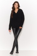 Sweter Damski Model NU_S97 Black - Numinou Numinou Sweter Damski Model NU_S97 Black - Numinou Numinou