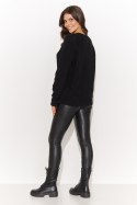 Sweter Damski Model NU_S97 Black - Numinou Numinou Sweter Damski Model NU_S97 Black - Numinou Numinou