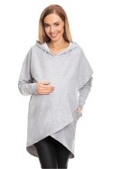 Bluza Ciążowa Model 0146 Grey - PeeKaBoo PeeKaBoo Bluza Ciążowa Model 0146 Grey - PeeKaBoo PeeKaBoo