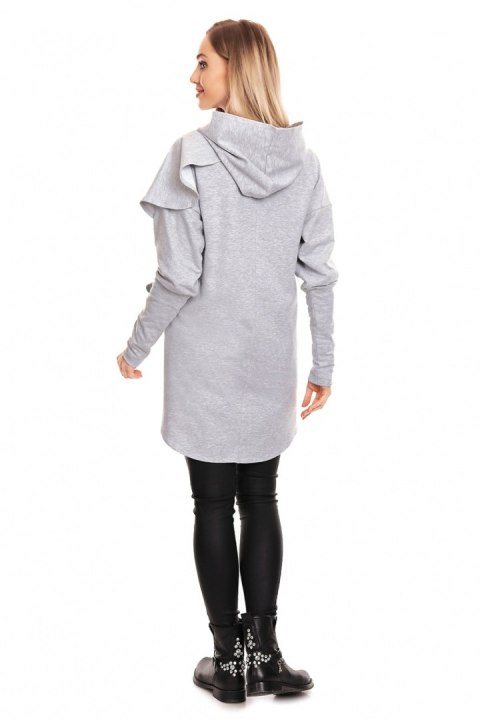 Bluza Ciążowa Model 0146 Grey - PeeKaBoo PeeKaBoo Bluza Ciążowa Model 0146 Grey - PeeKaBoo PeeKaBoo