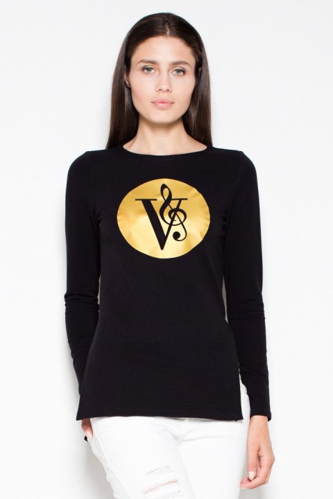 Bluza Damska Model VT014 Black - Venaton Venaton Bluza Damska Model VT014 Black - Venaton Venaton