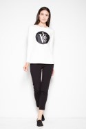 Bluza Damska Model VT014 Ecru - Venaton Venaton Bluza Damska Model VT014 Ecru - Venaton Venaton