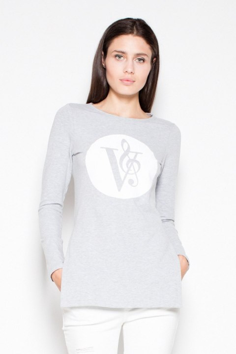 Bluza Damska Model VT014 Grey - Venaton Venaton Bluza Damska Model VT014 Grey - Venaton Venaton