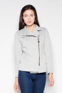 Kurtka Damska Model VT034 Light Grey - Venaton Venaton Kurtka Damska Model VT034 Light Grey - Venaton Venaton