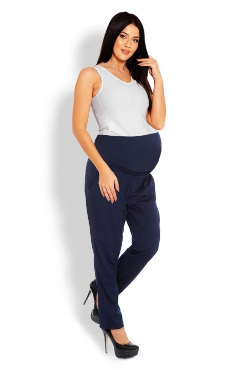Spodnie Ciążowe Model 1276 Navy - PeeKaBoo PeeKaBoo Spodnie Ciążowe Model 1276 Navy - PeeKaBoo PeeKaBoo