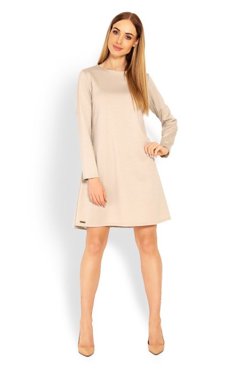 Sukienka Model 1359 Beige - PeeKaBoo PeeKaBoo Sukienka Model 1359 Beige - PeeKaBoo PeeKaBoo