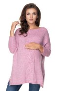 Sweter Ciążowy Model 30075 Lila - PeeKaBoo PeeKaBoo Sweter Ciążowy Model 30075 Lila - PeeKaBoo PeeKaBoo
