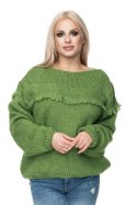 Sweter Damski Model 30062 Green - PeeKaBoo PeeKaBoo Sweter Damski Model 30062 Green - PeeKaBoo PeeKaBoo