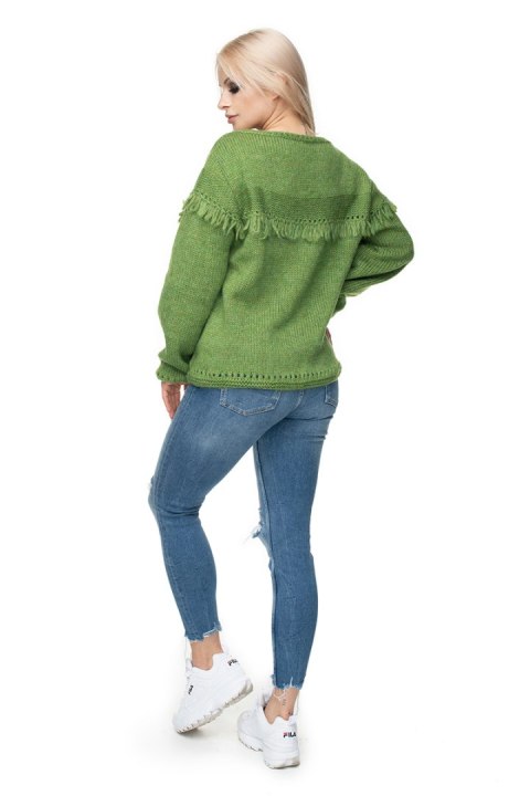 Sweter Damski Model 30062 Green - PeeKaBoo PeeKaBoo Sweter Damski Model 30062 Green - PeeKaBoo PeeKaBoo