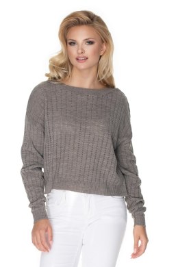Sweter Damski Model 70022 Cappuccino - PeeKaBoo PeeKaBoo