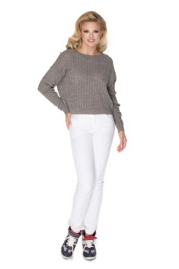 Sweter Damski Model 70022 Cappuccino - PeeKaBoo PeeKaBoo