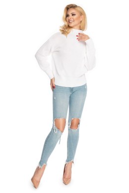 Sweter Damski Model 70035 Denim Cream - PeeKaBoo PeeKaBoo