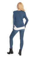 Sweter Damski Model 70038 Jeans - PeeKaBoo PeeKaBoo Sweter Damski Model 70038 Jeans - PeeKaBoo PeeKaBoo