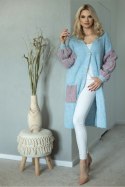 Sweter Kardigan Model 30086 Błękit - PeeKaBoo PeeKaBoo Sweter Kardigan Model 30086 Błękit - PeeKaBoo PeeKaBoo