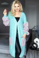 Sweter Kardigan Model 30086 Seledyn - PeeKaBoo PeeKaBoo Sweter Kardigan Model 30086 Seledyn - PeeKaBoo PeeKaBoo