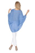Sweter Ponczo Model 30068 Jeans - PeeKaBoo PeeKaBoo Sweter Ponczo Model 30068 Jeans - PeeKaBoo PeeKaBoo