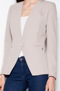 Żakiet Model VT086 Beige - Venaton Venaton Żakiet Model VT086 Beige - Venaton Venaton