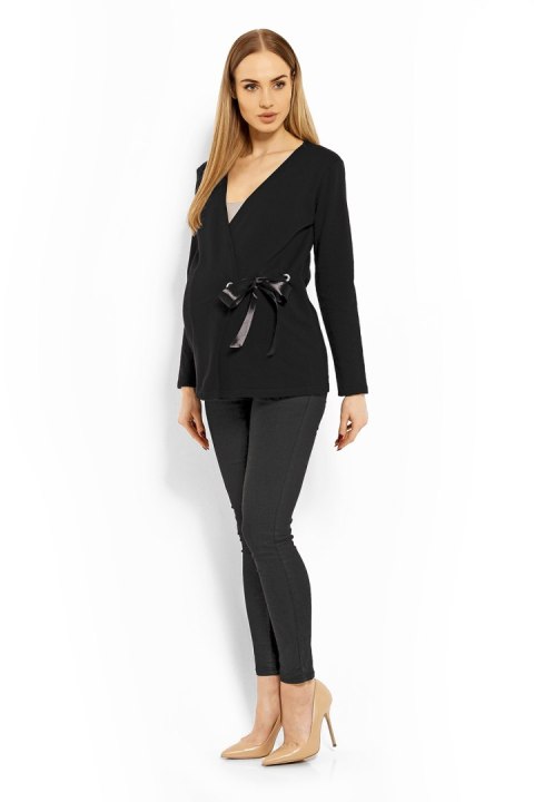Bluzka Ciążowa Model 1626C Black - PeeKaBoo PeeKaBoo Bluzka Ciążowa Model 1626C Black - PeeKaBoo PeeKaBoo