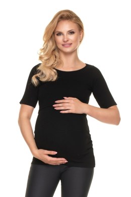 Bluzka Ciążowa Model 1717 Black - PeeKaBoo PeeKaBoo