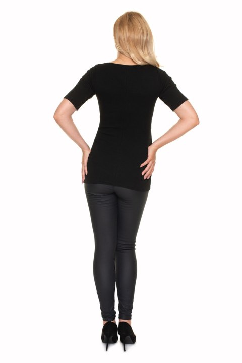 Bluzka Ciążowa Model 1717 Black - PeeKaBoo PeeKaBoo Bluzka Ciążowa Model 1717 Black - PeeKaBoo PeeKaBoo