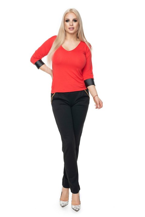 Bluzka Model 0102 Coral - PeeKaBoo PeeKaBoo Bluzka Model 0102 Coral - PeeKaBoo PeeKaBoo