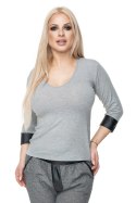 Bluzka Model 0102 Grey - PeeKaBoo PeeKaBoo Bluzka Model 0102 Grey - PeeKaBoo PeeKaBoo