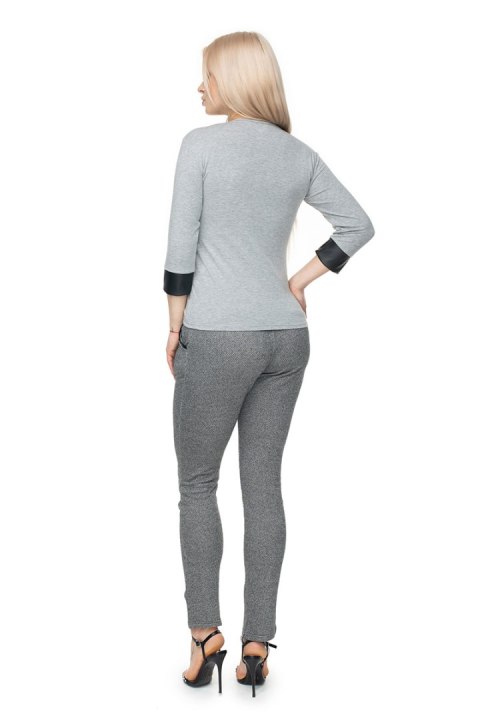 Bluzka Model 0102 Grey - PeeKaBoo PeeKaBoo Bluzka Model 0102 Grey - PeeKaBoo PeeKaBoo